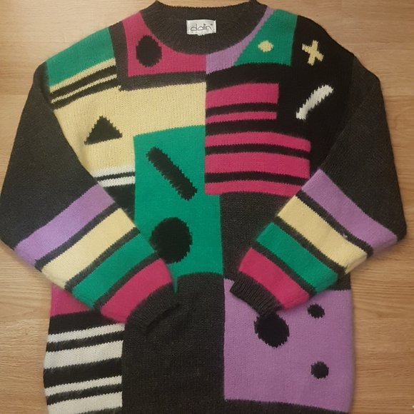 Dalin, Funky 80s sweater! Size: Large - Picture 1 of 1